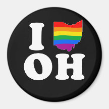 AMO OHIO GAY - BLANCO - .PNG IMAN DE NEVERA