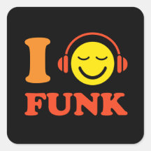 Amo smiley de la música del miedo con los pegatina
