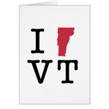 Amo Vermont Tarjetas