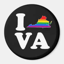 AMO VIRGINIA GAY - BLANCO - .PNG IMÁN