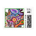"Amoeba Art" Postage Stamp