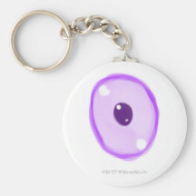Amoeba Critter Pink Keychain
