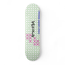 Amoeba Green Neon Deck skateboards by StellaKarmine Amoeba Green Neon Deck skateboards