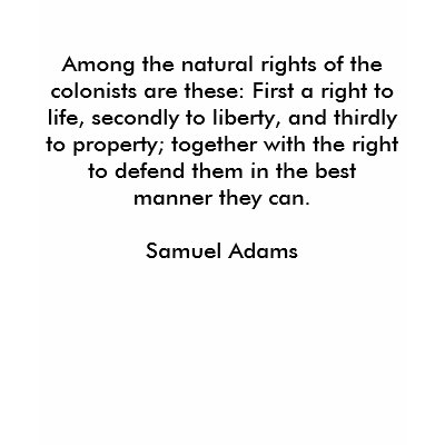 Among the natural rights of the colonists are t... t-shirt by Preyatnaya