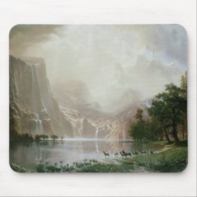 Among the Sierra Nevada Mountains, California Mousepad by Flag_Maker