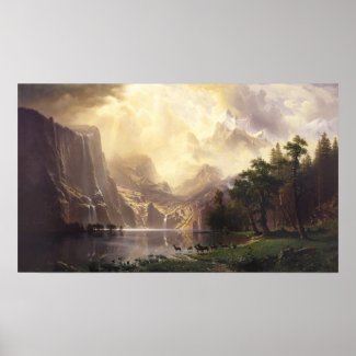 Among the Sierra Nevada Mountains Print