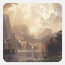 Among The Sierra Nevada Mountains Square Stickers