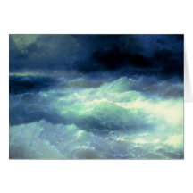 Among the Waves Greeting Card