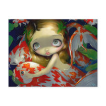 "Amongst the Koi" Postcard