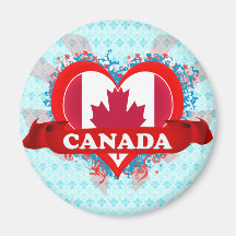 Amor Canadá del vintage I Imanes De Nevera
