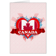 Amor Canadá del vintage I Tarjetas