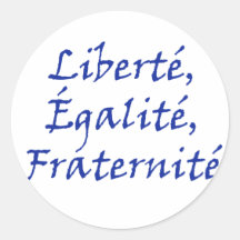 Amor de Les Misérables: Liberté, Égalité, Fraterni Pegatinas Redondas