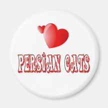 Amor del gato persa iman de frigorífico