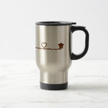 Amor del mamut lanoso taza de café