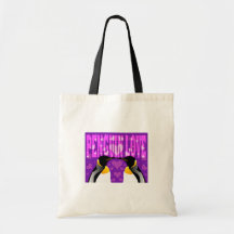 ¡Amor del pingüino! Bolsas De Mano