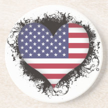 Amor Estados Unidos del vintage I Posavaso Para Bebida