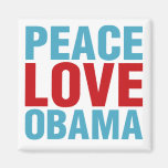 Amor Obama de la paz Imanes De Nevera