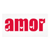 Amor! Spanish Love design! photo cards