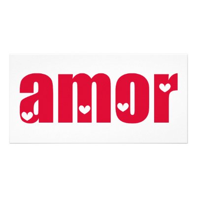 amor spanish love design photo card from zazzle love in spanish 400x400