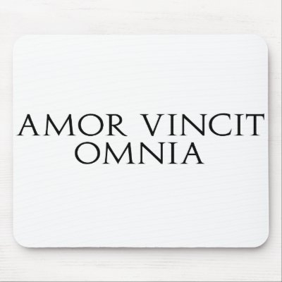 Amor Vincit Omnia Mouse Pad by alternateworlds
