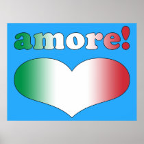 Amore Love in Italian Romantic Valentine's Day Print