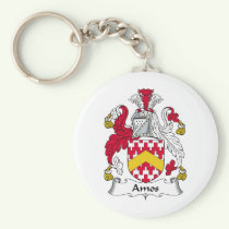 Amos Family Crest Keychain