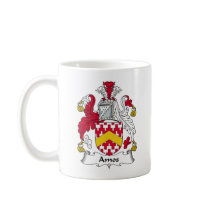 Amos Family Crest Mugs