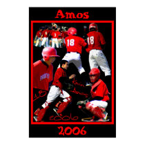 Amos Freshman Baseball Poster posters