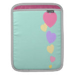 Amour Hearts Design Ipad Sleeve | Pastels ipad sleeves
