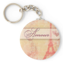 Amour in Paris Keychain