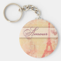 Amour in Paris Keychain