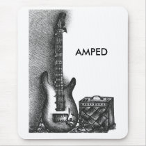 Amped, AMPED mousepads by ArtByMarianne Amped, AMPED mousepads