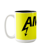 Amped Mug (black on yellow)