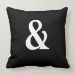 Ampersand Black and White American MoJo Pillows