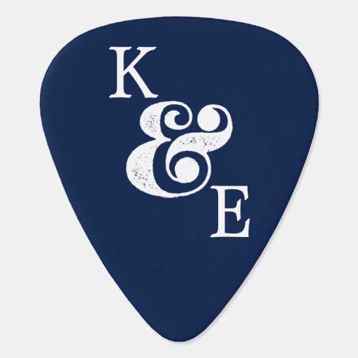 Ampersand Custom Initials Couples Photo Guitar Pick Zazzle