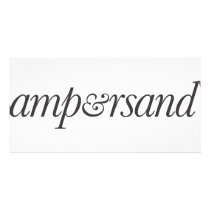 Ampersand Photo Card Template