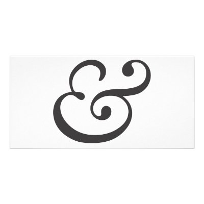 Ampersand Photo Greeting Card by brentspore