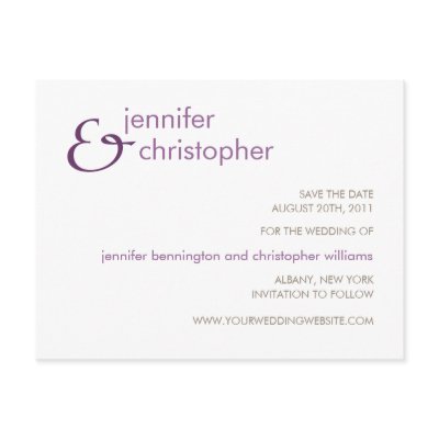 Ampersand :: Save the Date Postcard