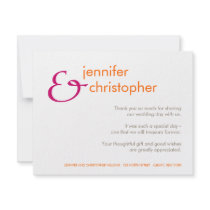 Ampersand :: Thank You Card invitations by CSWedding Ampersand :: Thank You Card invitations