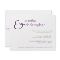Ampersand :: Thank You Card invitations by CSWedding Ampersand :: Thank You Card invitations