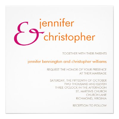 Ampersand :: Wedding Invitation