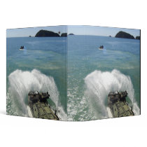 Amphibious Assault vehicles exit the well deck 3 Ring Binder