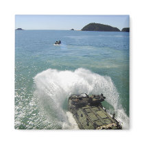 Amphibious Assault vehicles exit the well deck Magnets