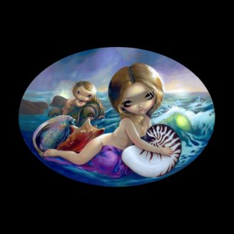 Amphitrite ART PRINT mermaid sea goddess lowbrow
