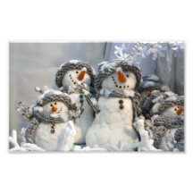 Ampliación de la foto del muñeco de nieve del navi