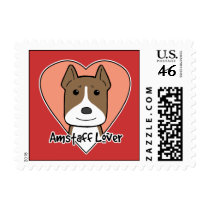 Amstaff Lover Postage Stamp