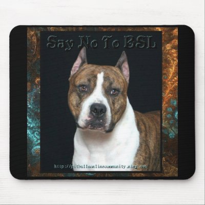 Amstaff No BSL Mouse Mat by PBOCSHOP