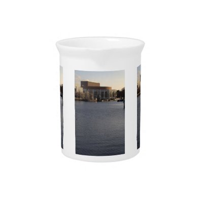 Amstel River and Amsterdam Music Hall Drink Pitchers by henkvk