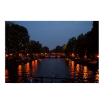 Amsterdam at Night posters