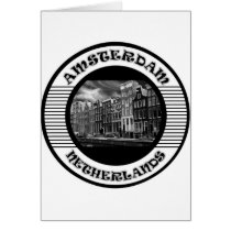 AMSTERDAM BLACK AND WHITE CARD